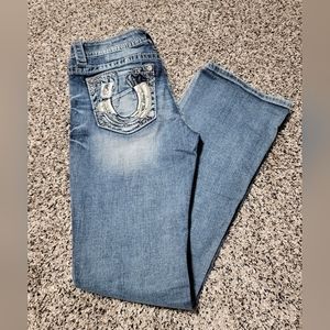 Womens Miss Me Bootcut Jeans